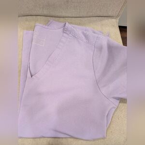 Figs Lavender Dew Large Two Pocket Scrub Top
